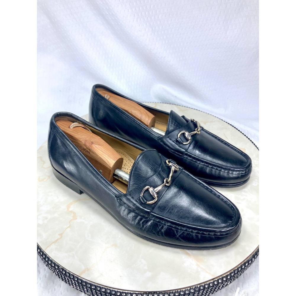 Cole Haan Ascot II Slip On Loafers Mens 8.5 Black Leather Horse Bit Dress Shoes
